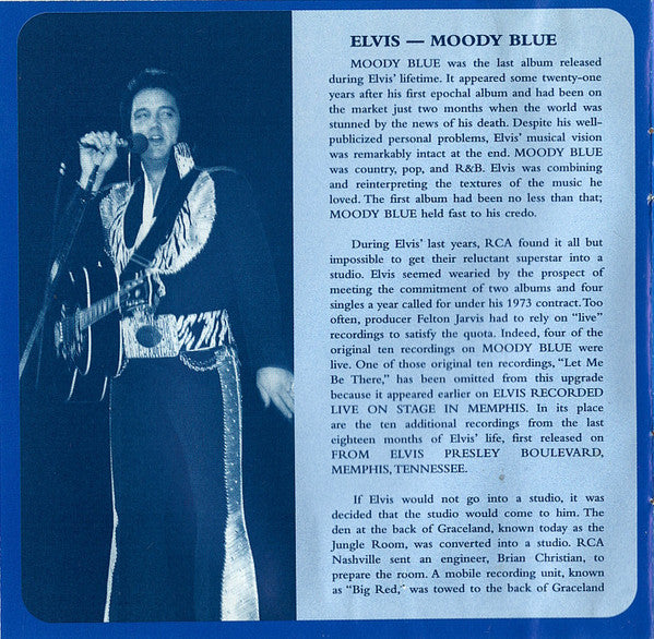 Elvis Presley : Moody Blue (CD, Album, RE, RM, Cin)