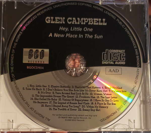 Glen Campbell : Hey, Little One/A New Place In The Sun (CD, Album, Comp, RM)