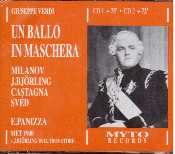 Verdi* - Milanov*, Björling*, Castagna*, Svéd*, E. Panizza* : Un Ballo In Maschera (Met 1940) (2xCD, Mono, RE, RM)
