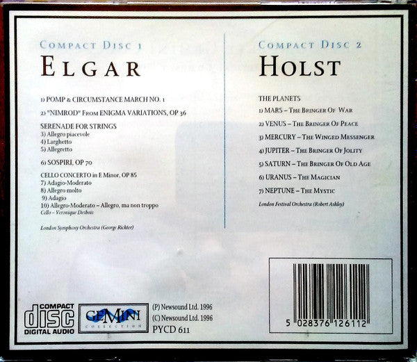 Various : Elgar & Holst (2xCD, Comp)