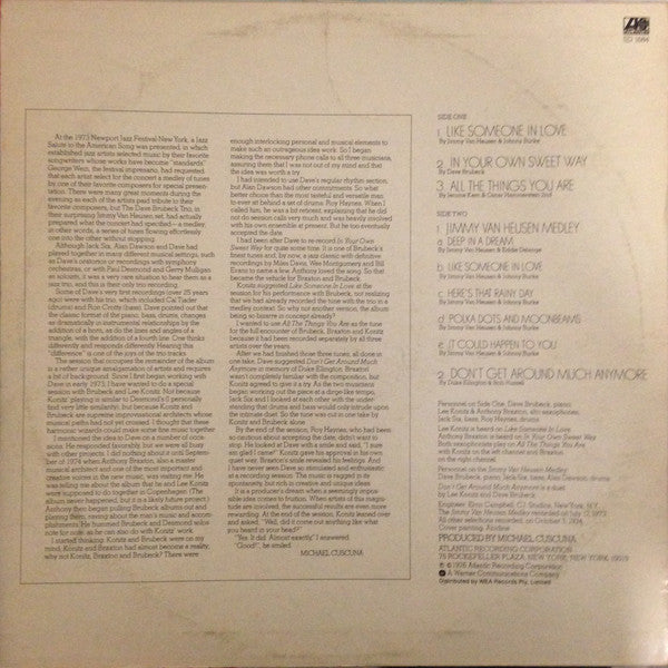 Dave Brubeck : All The Things We Are (LP, Album)