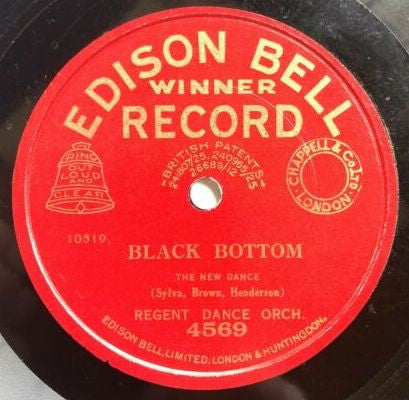 Regent Dance Orch.* : Pretty Cinderella / Black Bottom (Shellac, 10")