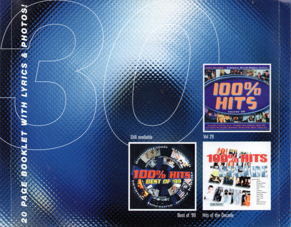 Various : 100% Hits Vol 30 (CD, Comp)