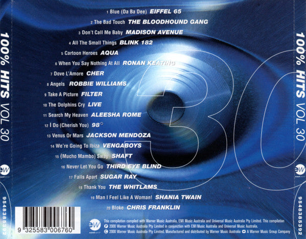 Various : 100% Hits Vol 30 (CD, Comp)