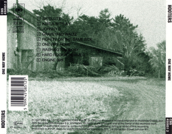 Hooters* : One Way Home (CD, Album)