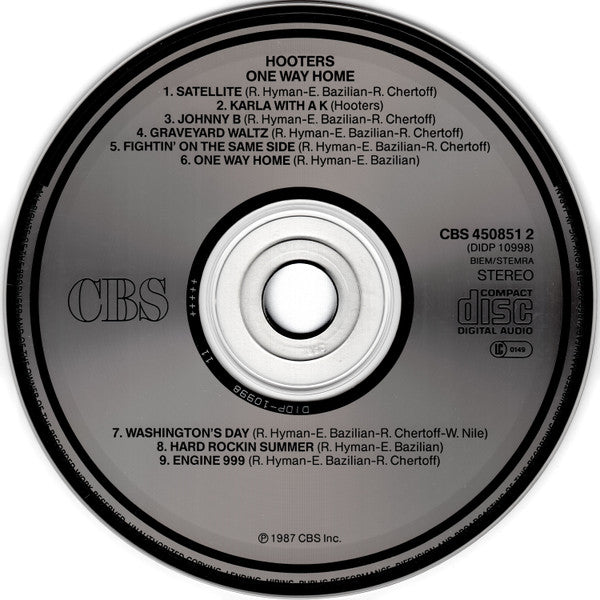 Hooters* : One Way Home (CD, Album)
