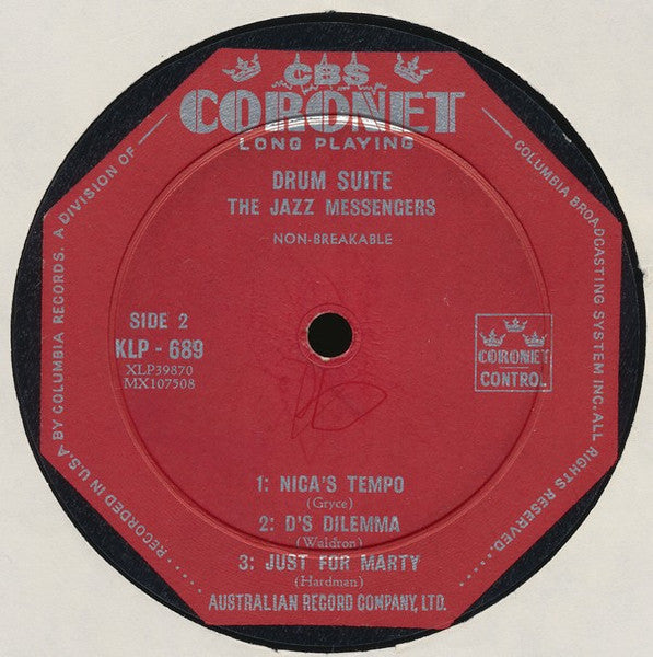 Art Blakey & The Jazz Messengers : Drum Suite (LP, Album, Mono)