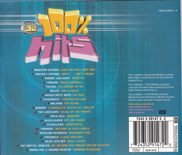 Various : 100% Hits Volume 32 (CD, Comp)