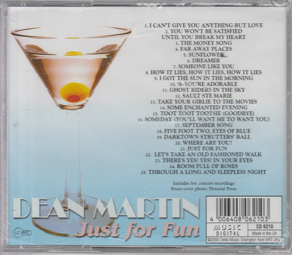 Dean Martin : Just For Fun (CD, Comp)