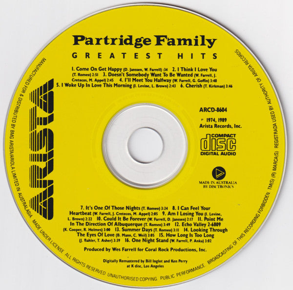 The Partridge Family : Greatest Hits (CD, Comp)
