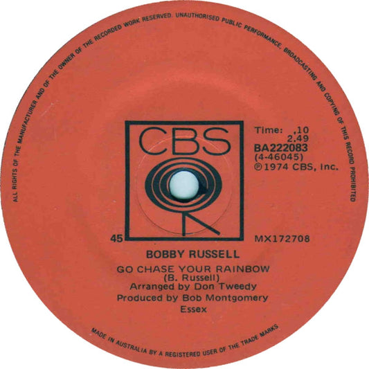 Bobby Russell : Go Chase Your Rainbow (7", Single)