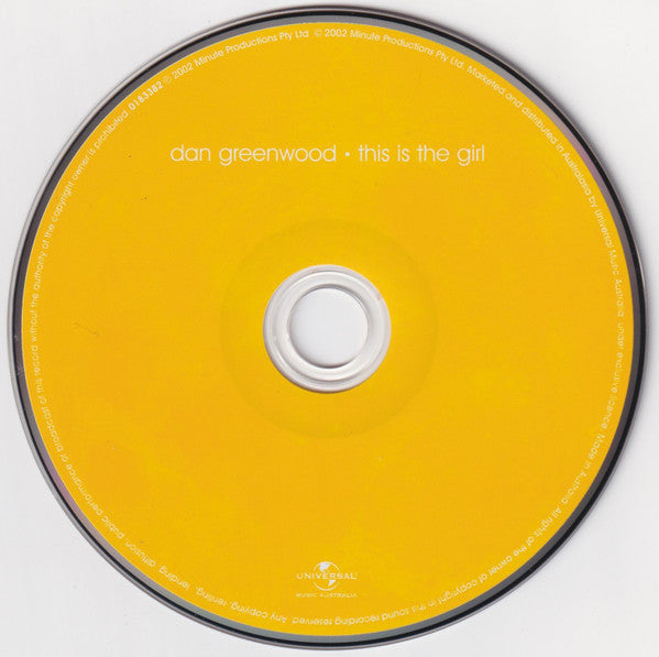Dan Greenwood (3) : This Is The Girl (CD, Album)