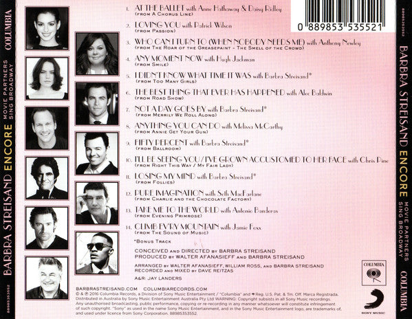 Streisand* : Encore: Movie Partners Sing Broadway (CD, Album, Dlx)