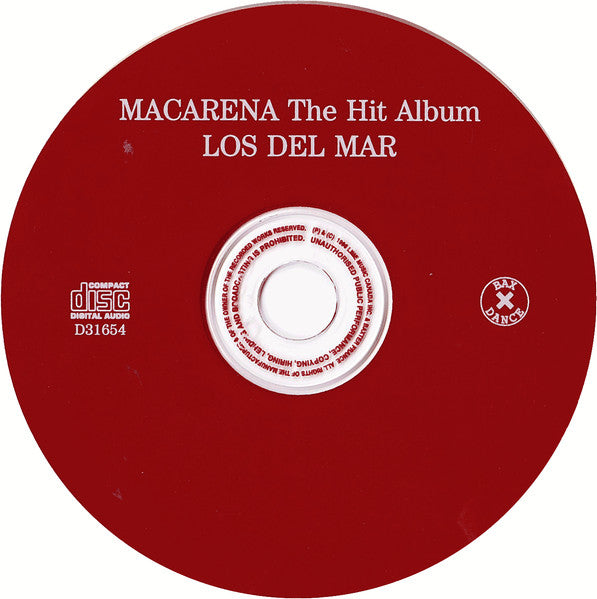 Los Del Mar Featuring Pedro Castaño : Macarena The Hit Album (CD, Album)