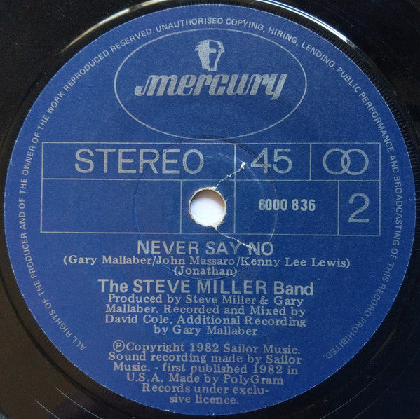 The Steve Miller Band* : Abracadabra (7", Single)