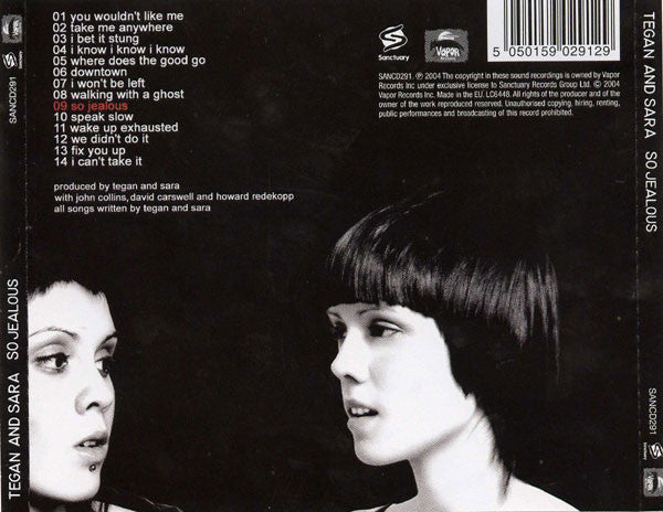 Tegan and Sara : So Jealous (CD, Album)
