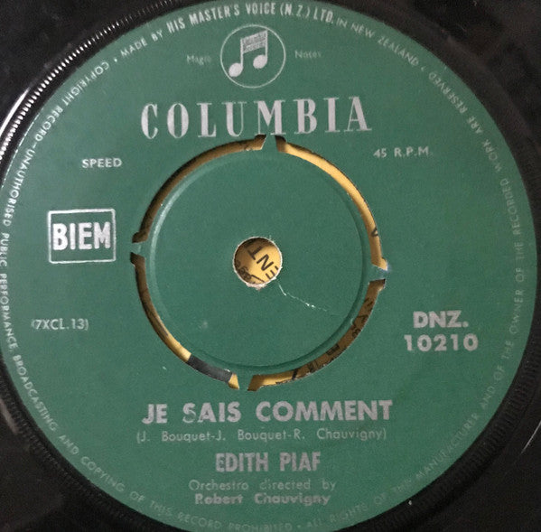 Edith Piaf : Milord (7", Single)