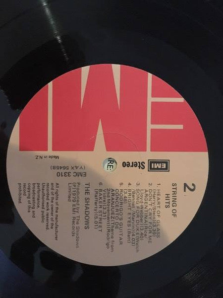 The Shadows : String Of Hits (LP, Album)