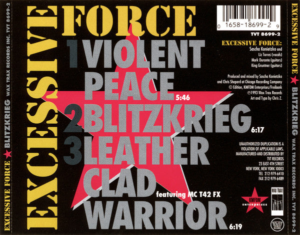 Excessive Force Featuring Liz Torres : Blitzkrieg (CD, Single)