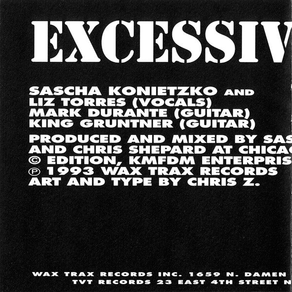 Excessive Force Featuring Liz Torres : Blitzkrieg (CD, Single)
