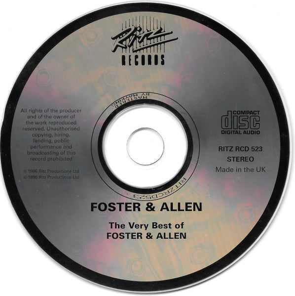 Foster & Allen : The Very Best Of Foster & Allen (CD, Album, Comp, RE)