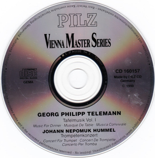 Telemann* : Dinner Music Vol.1 & 2 (2xCD, Comp)