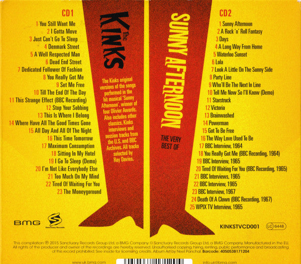 The Kinks : Sunny Afternoon (The Very Best Of) (2xCD, Comp)