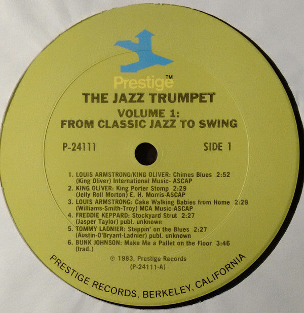 Various : The Jazz Trumpet Volume 1: From Classic Jazz To Swing (2xLP, Comp)