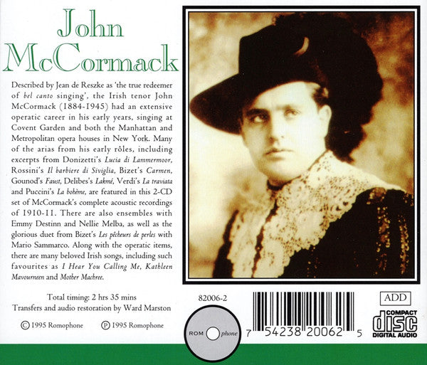 John McCormack (2) : The Acoustic Victor And HMV Recordings (1910-11) (2xCD, Comp)