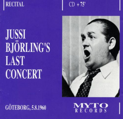 Jussi Björling : Jussi Björlings's Last Concert (CD, Album)