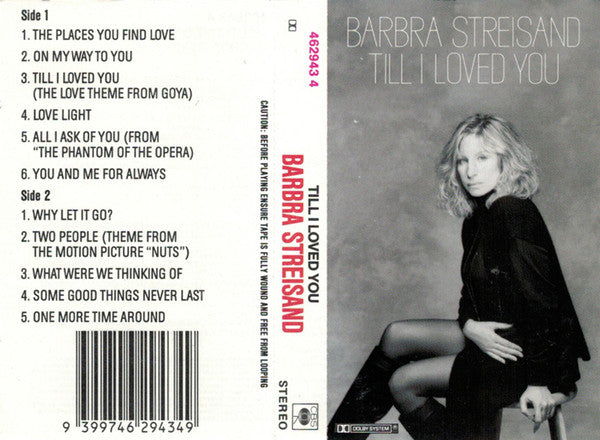 Barbra Streisand : Till I Loved You (Cass, Album)