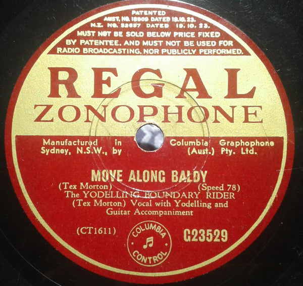 Tex Morton (2) : The Martins And The Coys / Move Along Baldy (Shellac, 10")