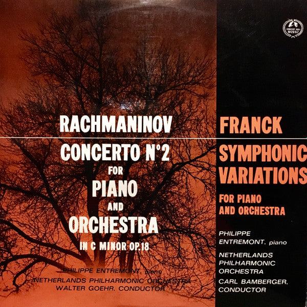 Sergei Vasilyevich Rachmaninoff, César Franck, Philippe Entremont, Nederlands Philharmonisch Orkest, Carl Bamberger : Piano Concerto N° 2 / Symphonic Variations (LP)