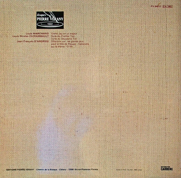 Louis Marchand / Louis-Nicolas Clérambault / Jean-François Dandrieu, Pierre Bardon : Les Organistes Du Roy Soleil (LP, Album)