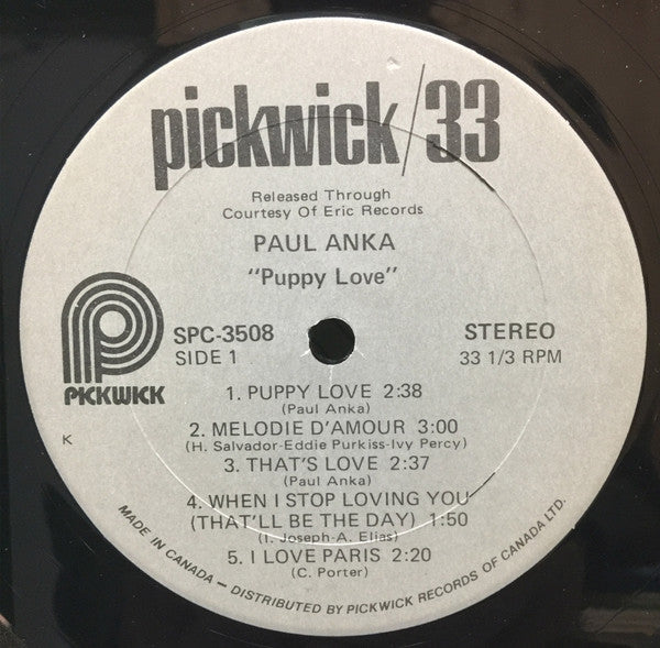 Paul Anka : Paul Anka (LP, Comp)