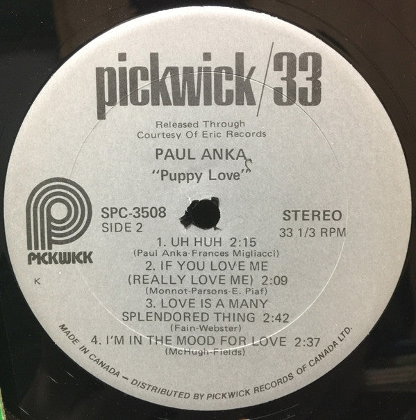 Paul Anka : Paul Anka (LP, Comp)
