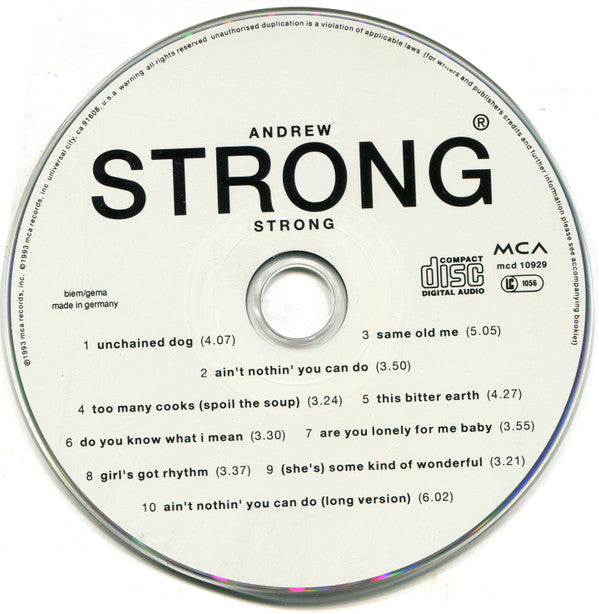 Andrew Strong : Strong (CD, Album)