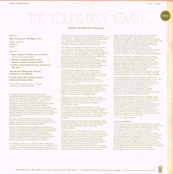 Beethoven* : The Young Beethoven (LP, Album, Club)