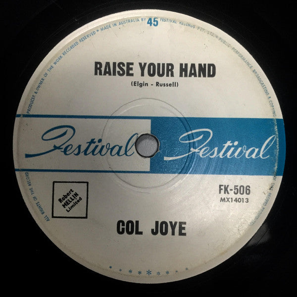 Col Joye : Raise Your Hand (7", Single)