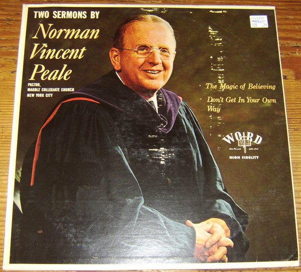 Norman Vincent Peale* : Two Sermons By Norman Vincent Peale (LP, Album)