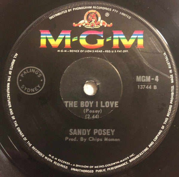 Sandy Posey : I Take It Back (7", Single)