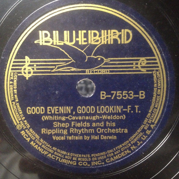 Shep Fields And His Rippling Rhythm Orchestra* : Cathedral In The Pines / Good Evenin', Good Lookin' (Shellac, 10")