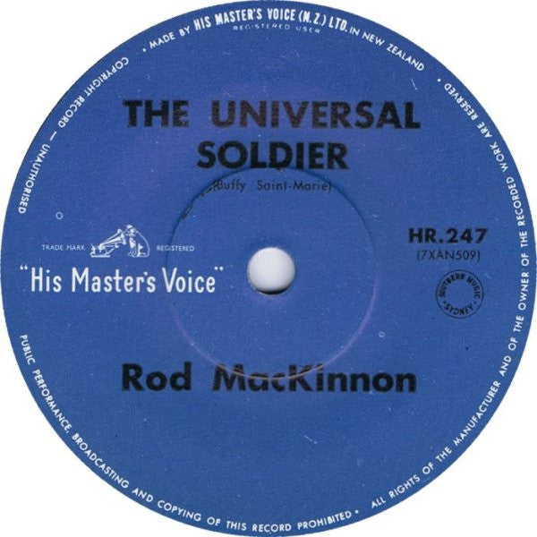 Rod MacKinnon : Walkin' Down The Line (7", Single)