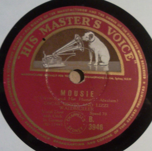 Oscar Denes And Lizzi Waldmuller* : Mousie / Mama (Shellac, 10")