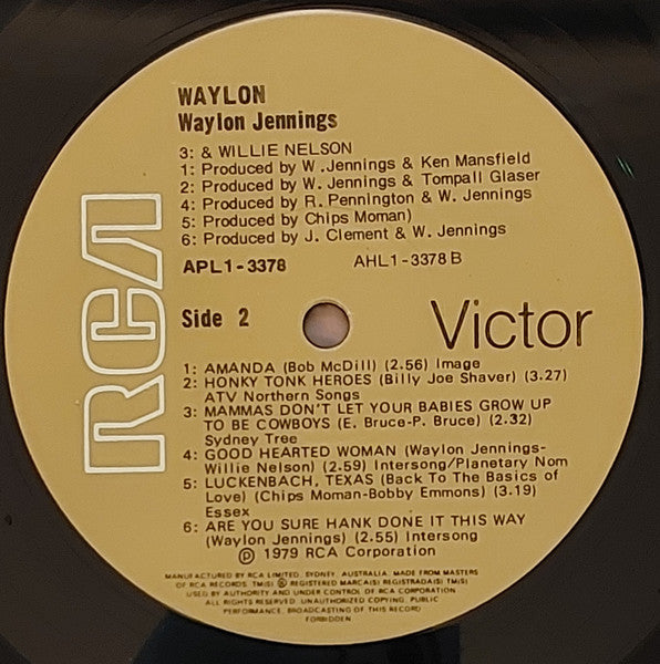Waylon Jennings : Waylon Greatest Hits (LP, Comp)