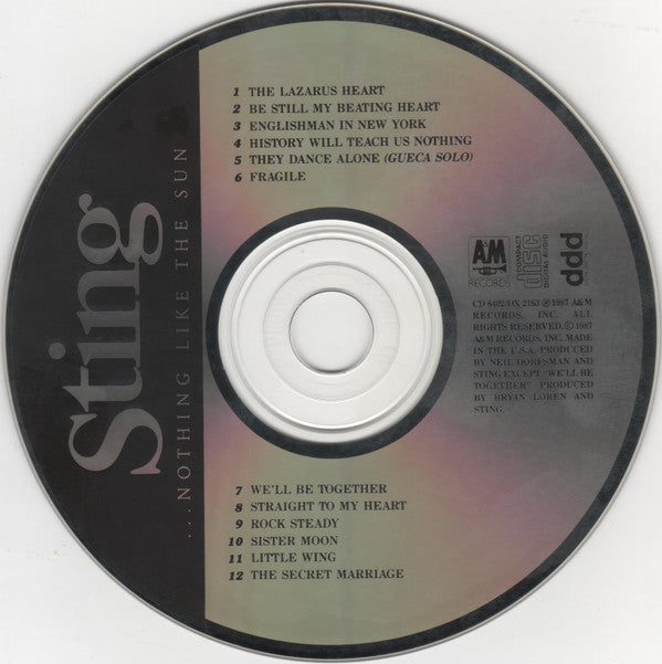 Sting : ...Nothing Like The Sun (CD, Album)