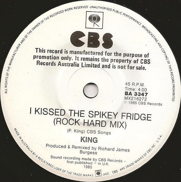 King : Alone Without You (7", Single, Promo)
