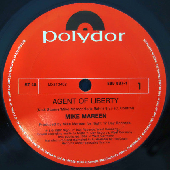 Mike Mareen : Agent Of Liberty (12")