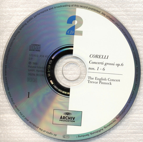 Arcangelo Corelli - The English Concert / Trevor Pinnock : 12 Concerti Grossi, Op. 6 (2xCD, Album, RE)
