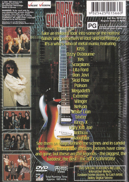Various : Rock Survivors (DVD-V, NTSC)